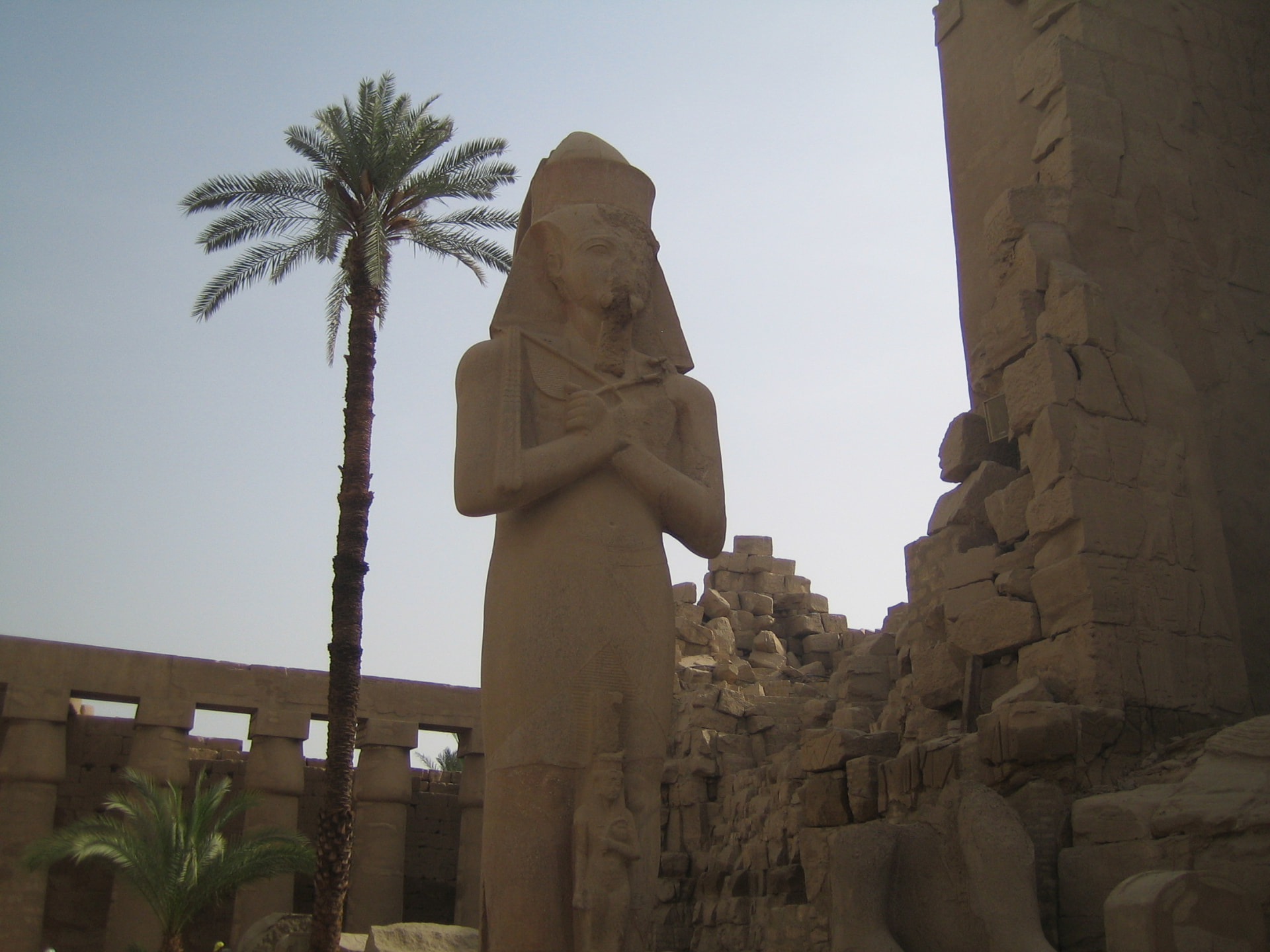 Standing among the giants at Karnak Temple