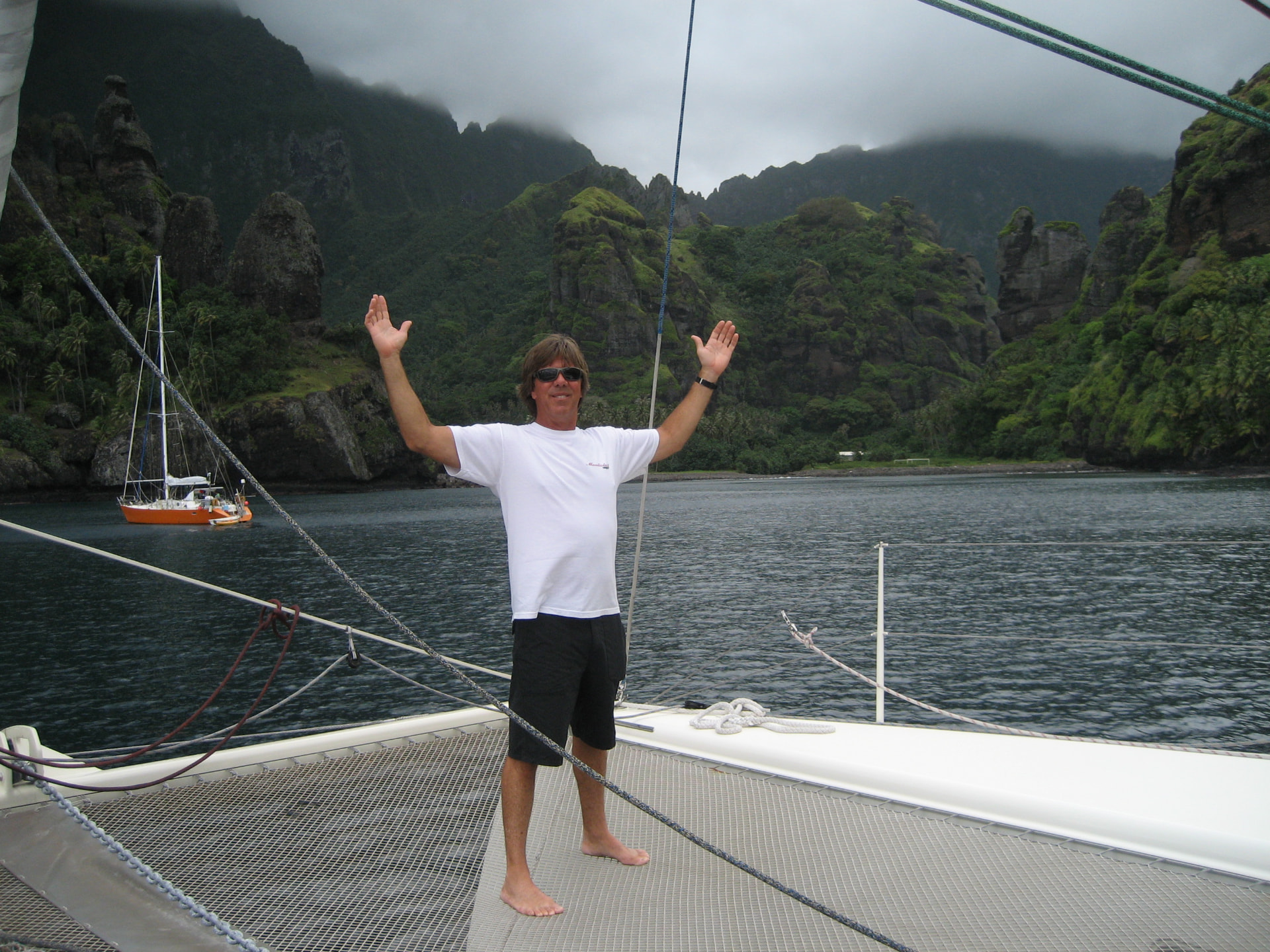 Arrival into Bay of Virgins, Fatu Hiva