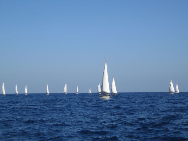 Our sailing convoy along the Yemen coast from Oman to Aden
