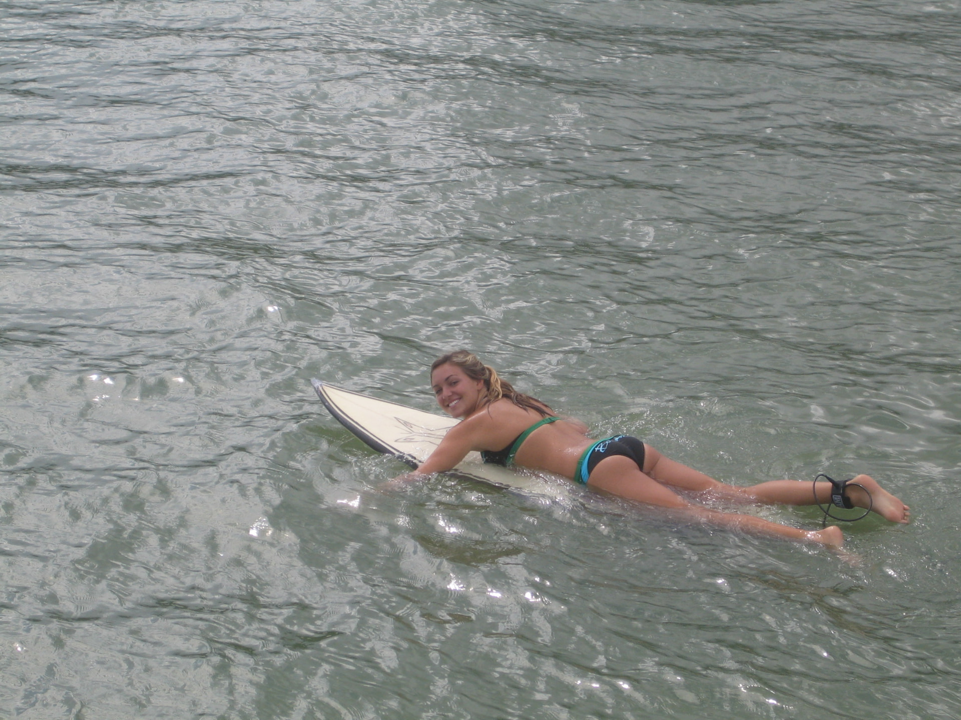 Paddling out to surf, Costa Rica