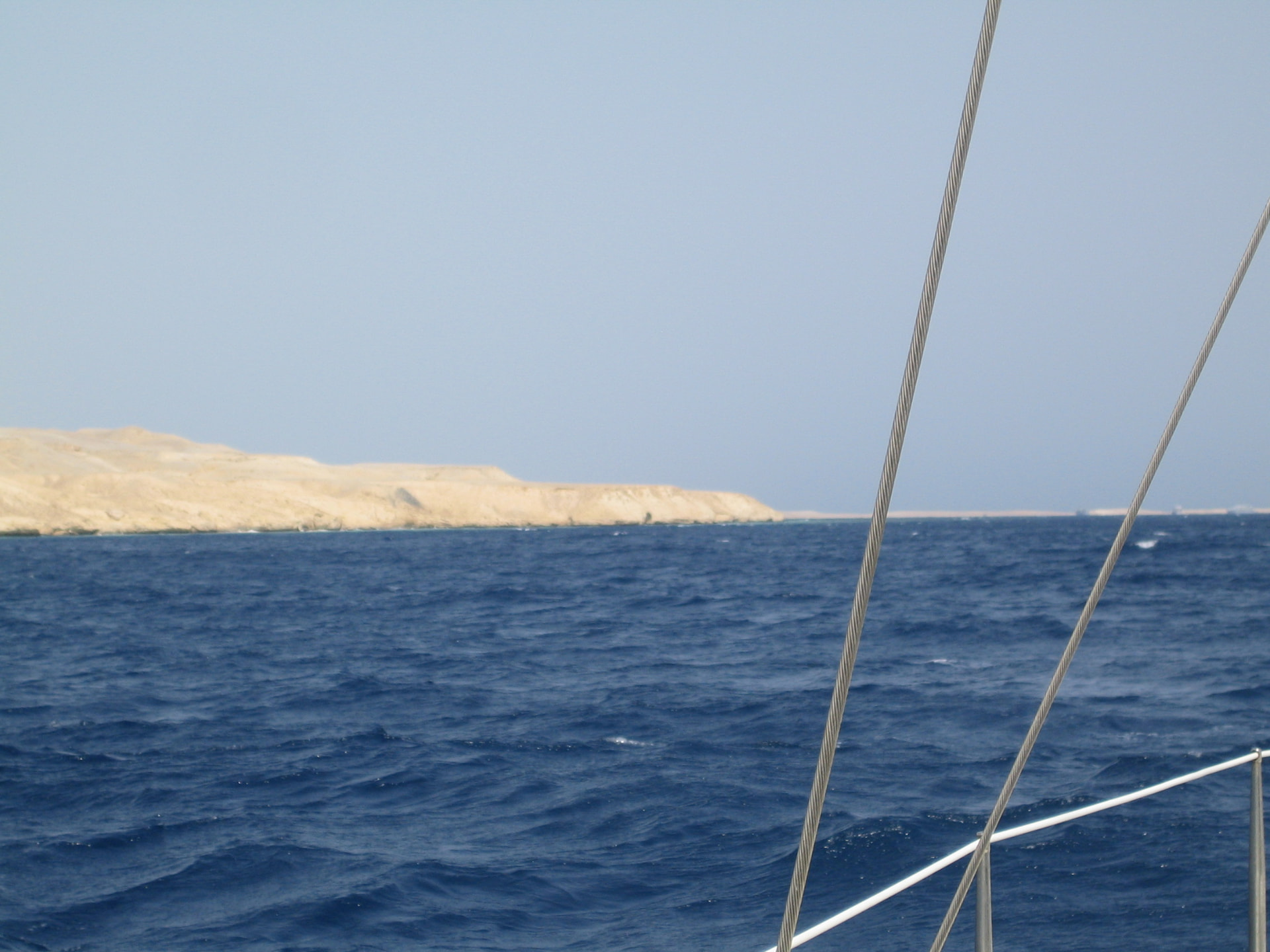 The desert coastline of Egypt