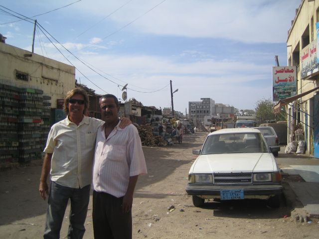 Russell and Jamal - the guy we hired to show us around Aden
