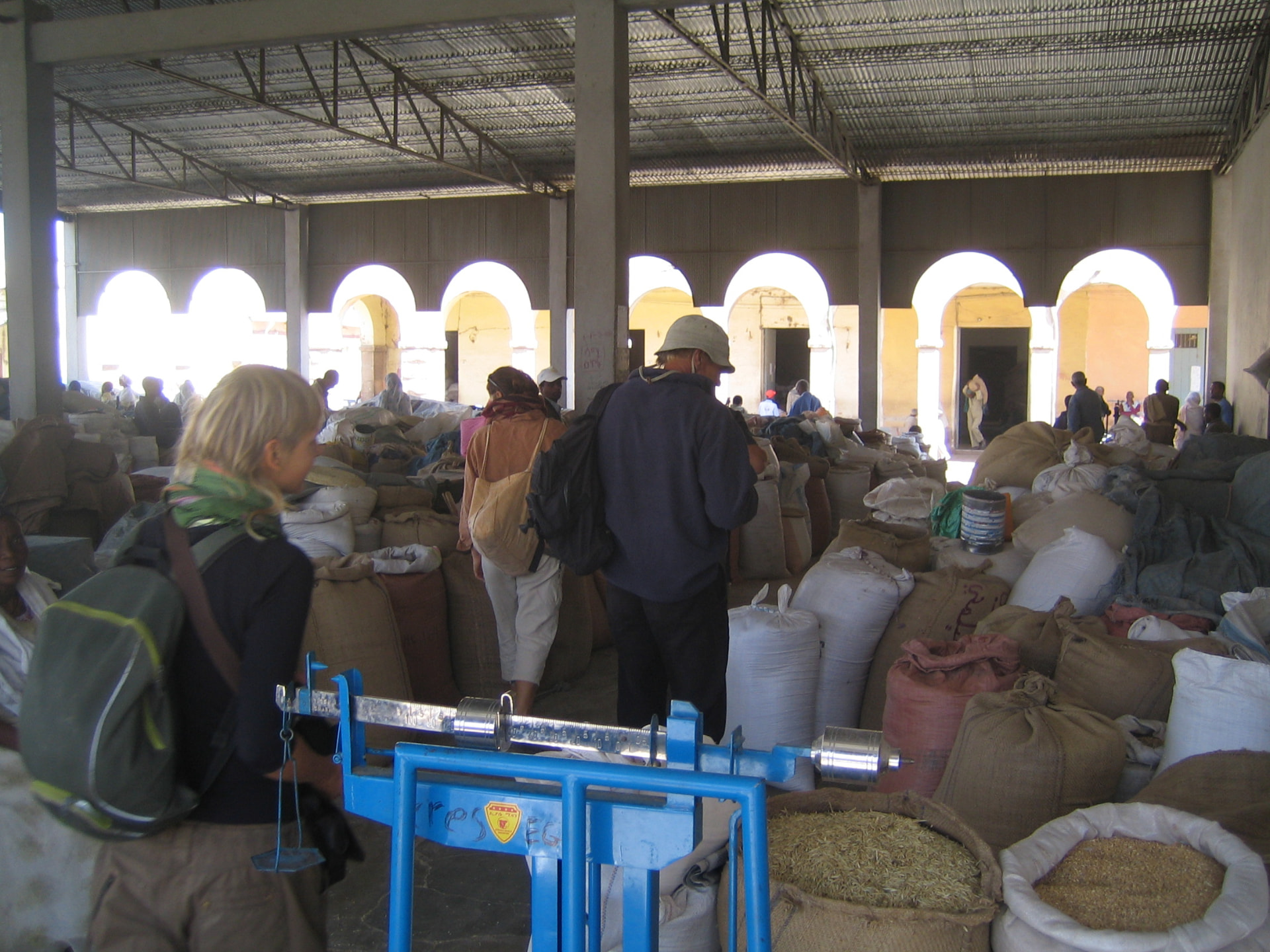 Inside the grain market, Asmara, Eritrea