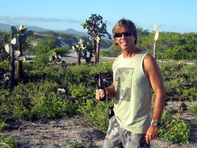 Russell at beach, Galapagos Islands