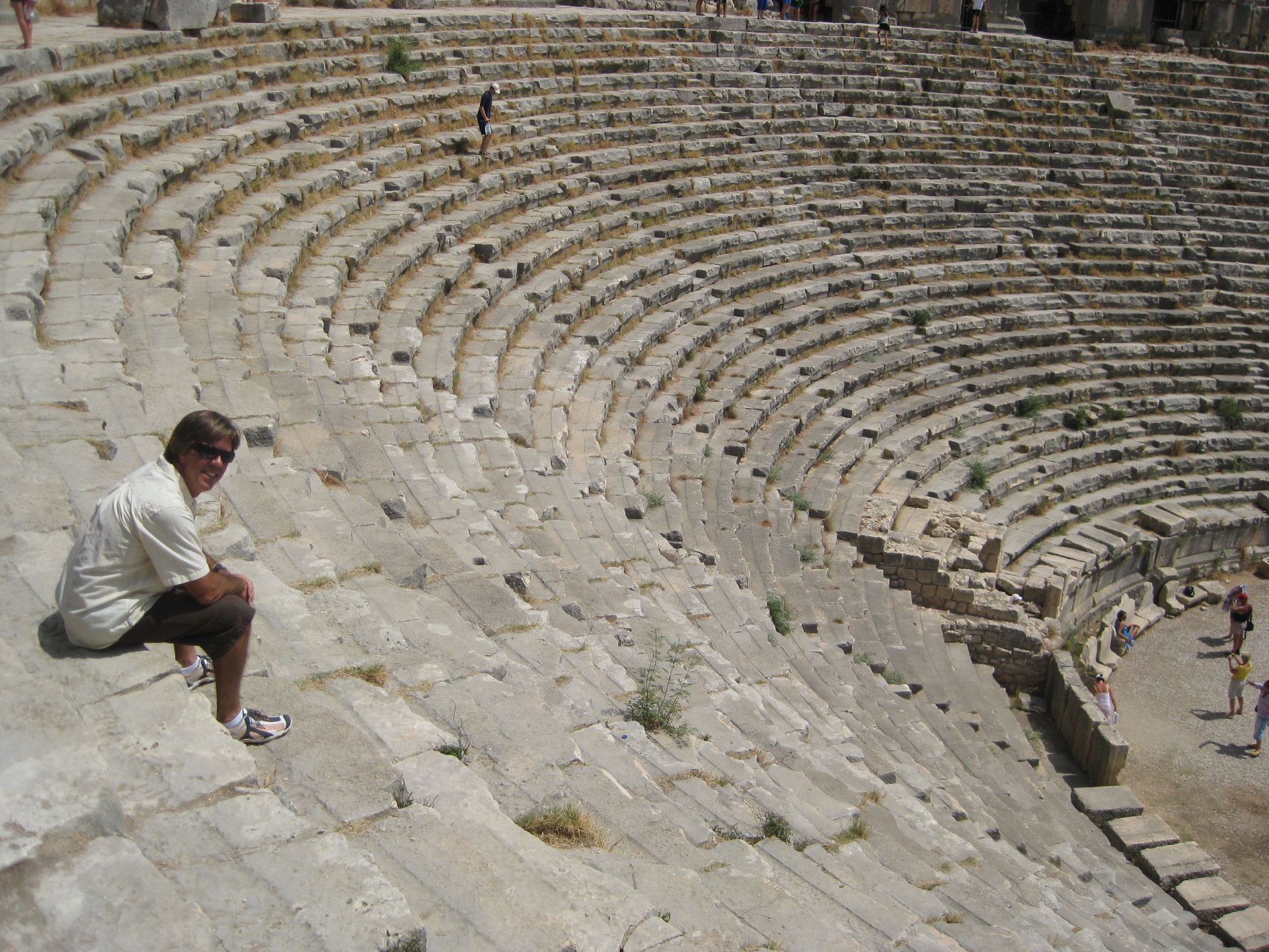 Russell in the Roman theater at Myra