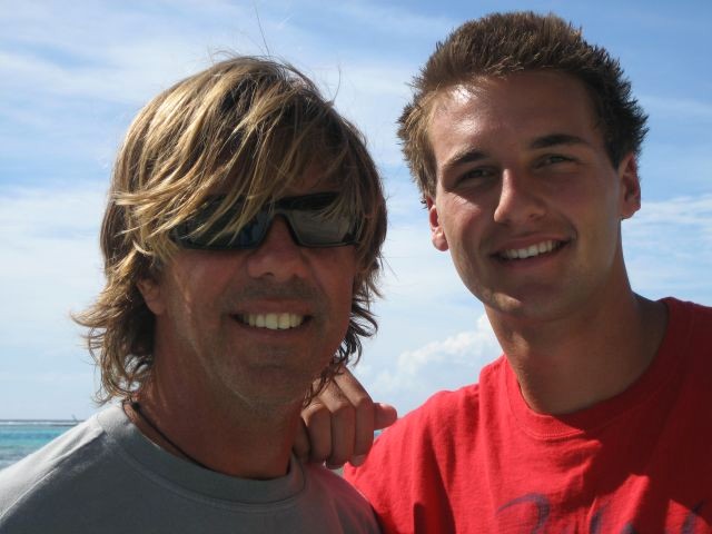 Russell (Dad) & Sean, Moorea