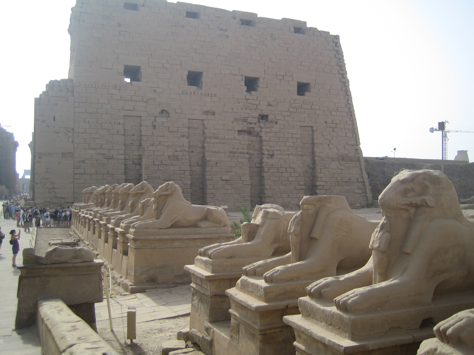 The Avenue of Sphinxes at Karnak Temple