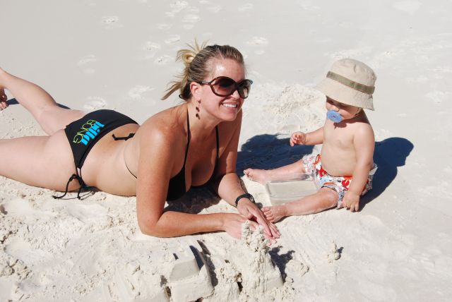 Whitehaven Beach-Mommy & Jake