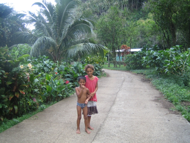 Local kids,Fatu Hiva, Marquesas