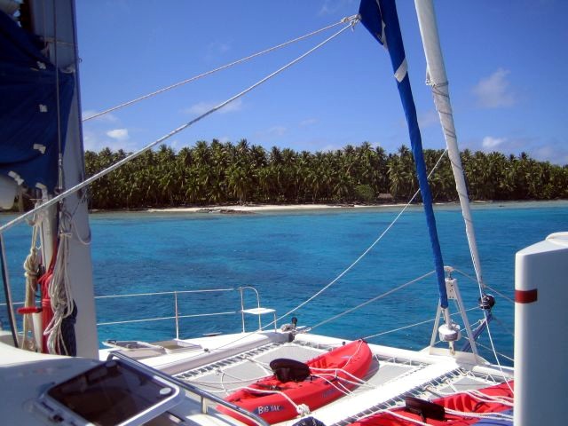 Anchored at Suwarrow