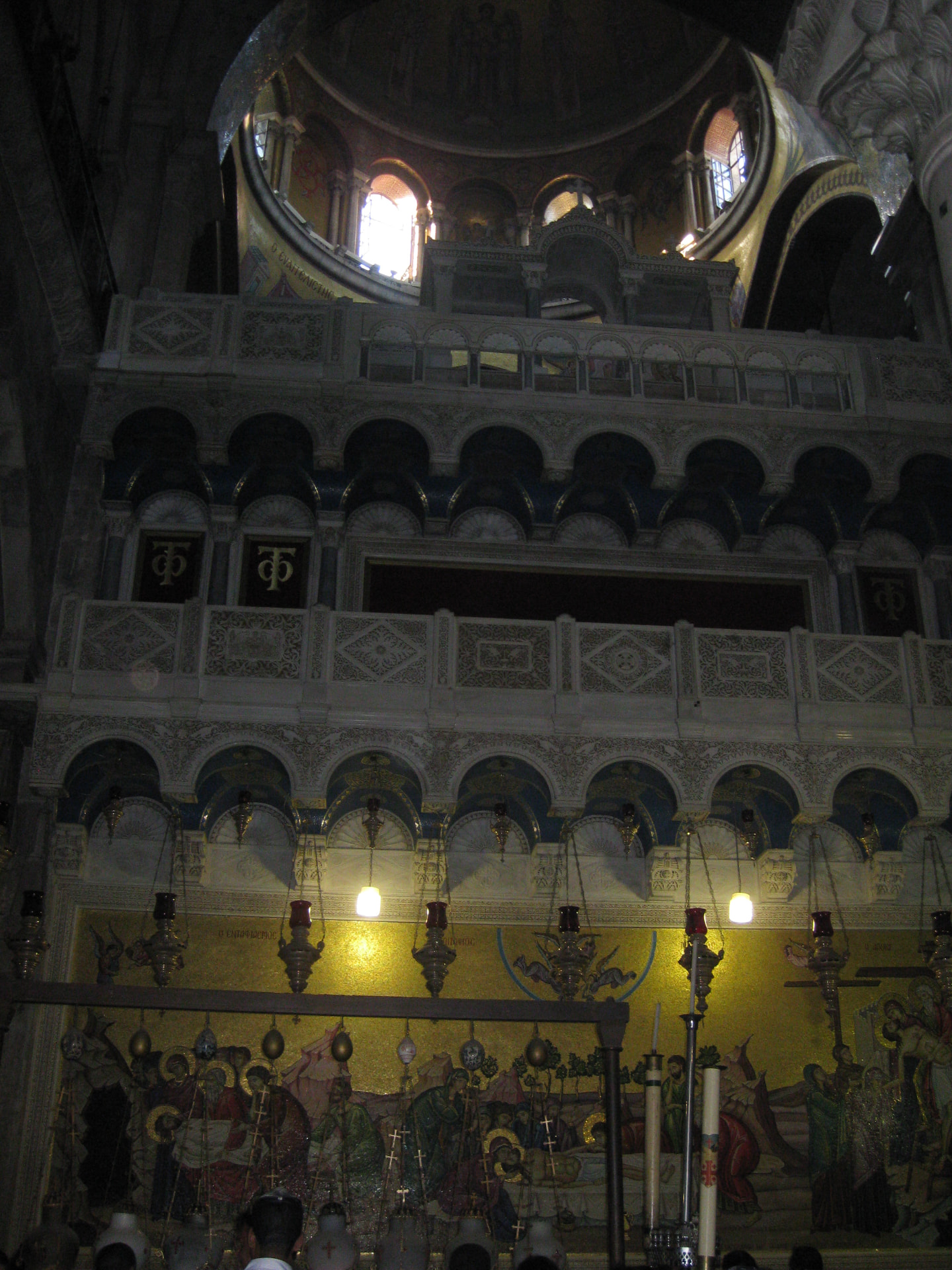 Inside the Church of the Holy Sepulchre, Jerusalem, Israel