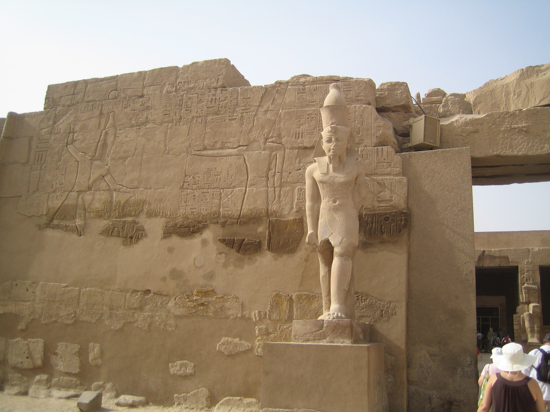 The Temple of Karnak hieroglyph wall