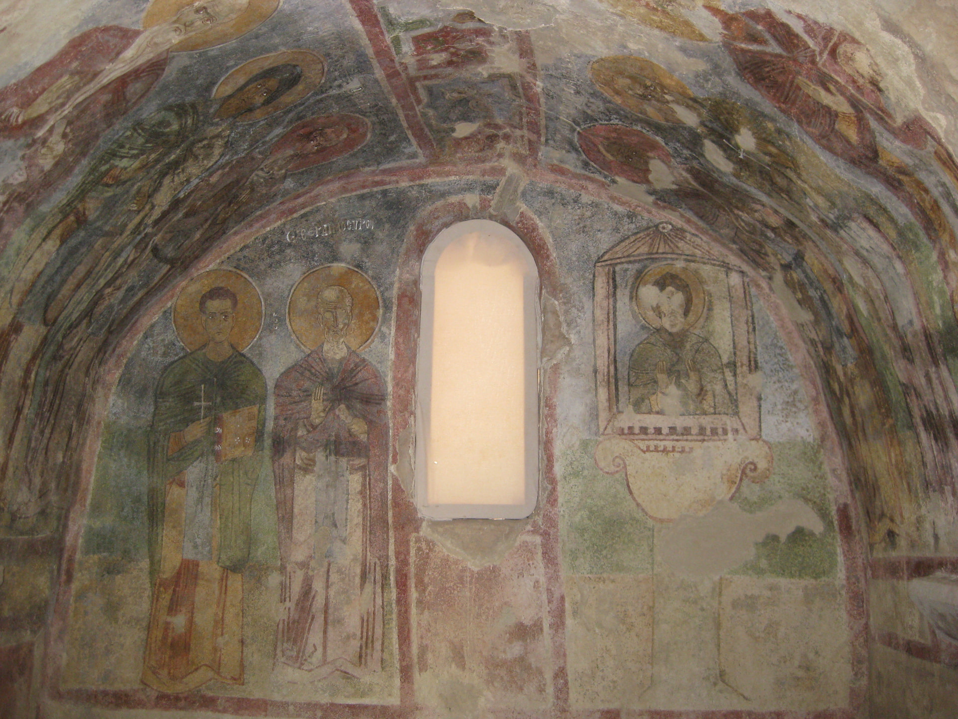 Frescoes inside the Church of Saint Nicholas