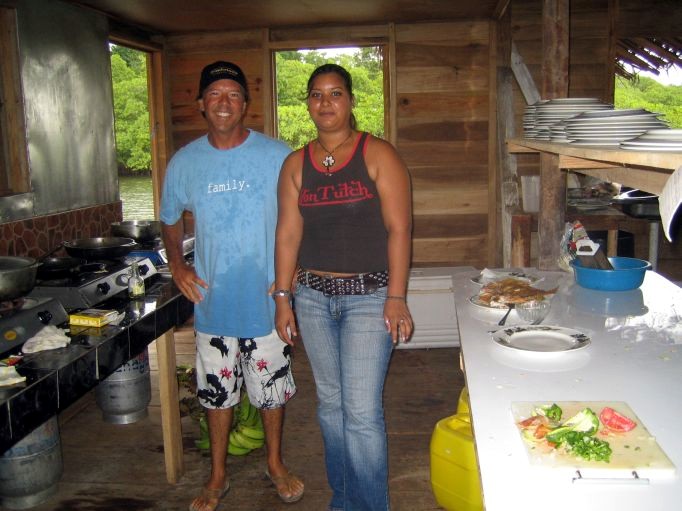 Russell, Helping in Kitchen, Panama
