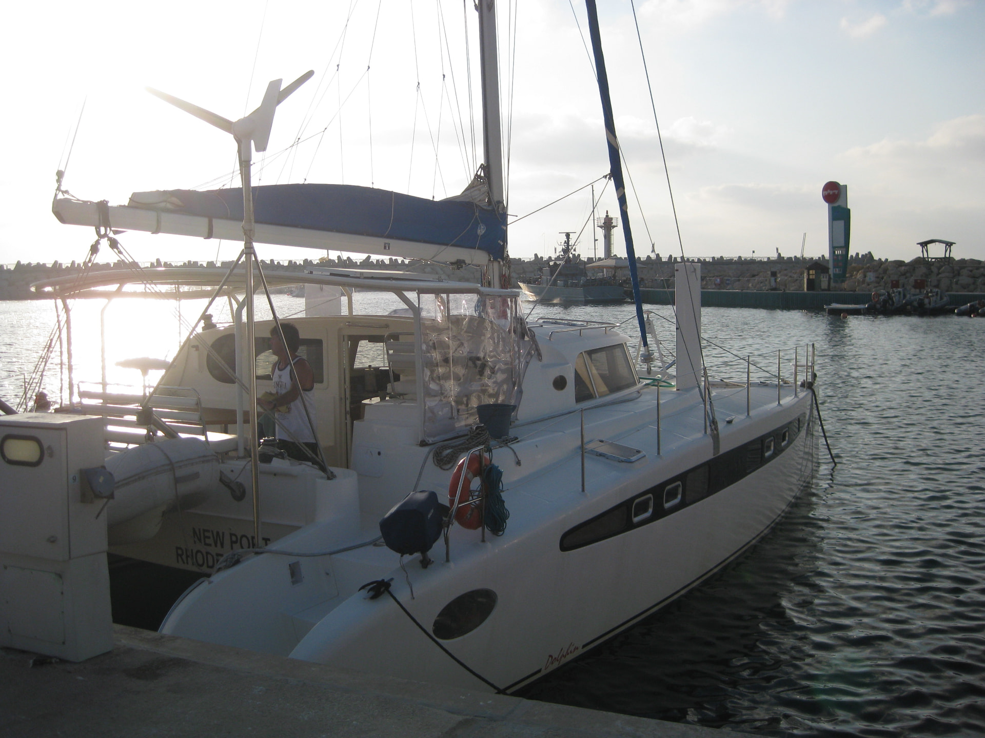 Free Spirit at the marina, Israel