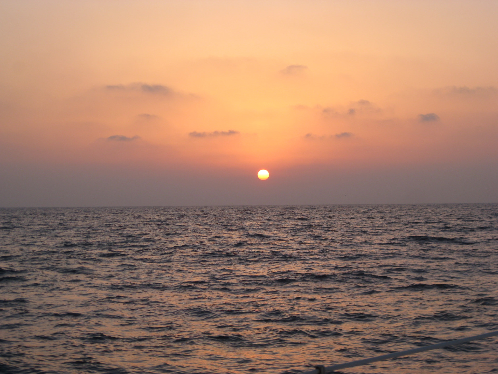 Sunset at sea