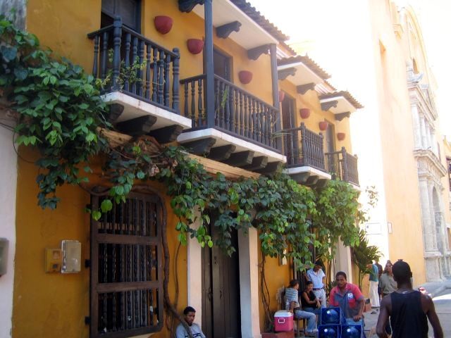 Restored Homes, Ancient Walled City Cartagena Colombia