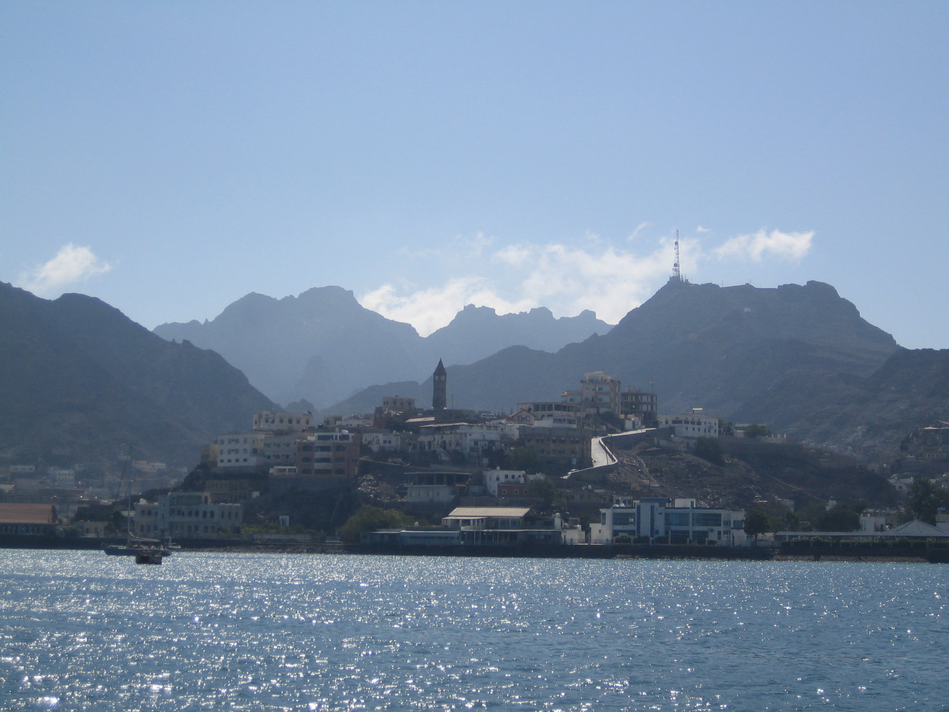 The old city of Aden from the sea
