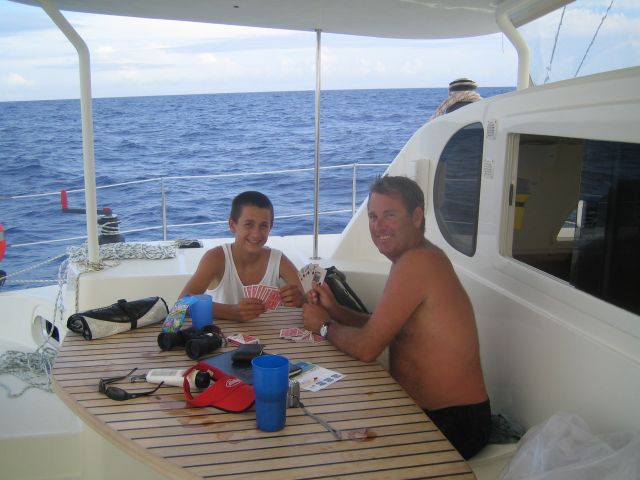Ron & Son Charlie, Enjoying the day