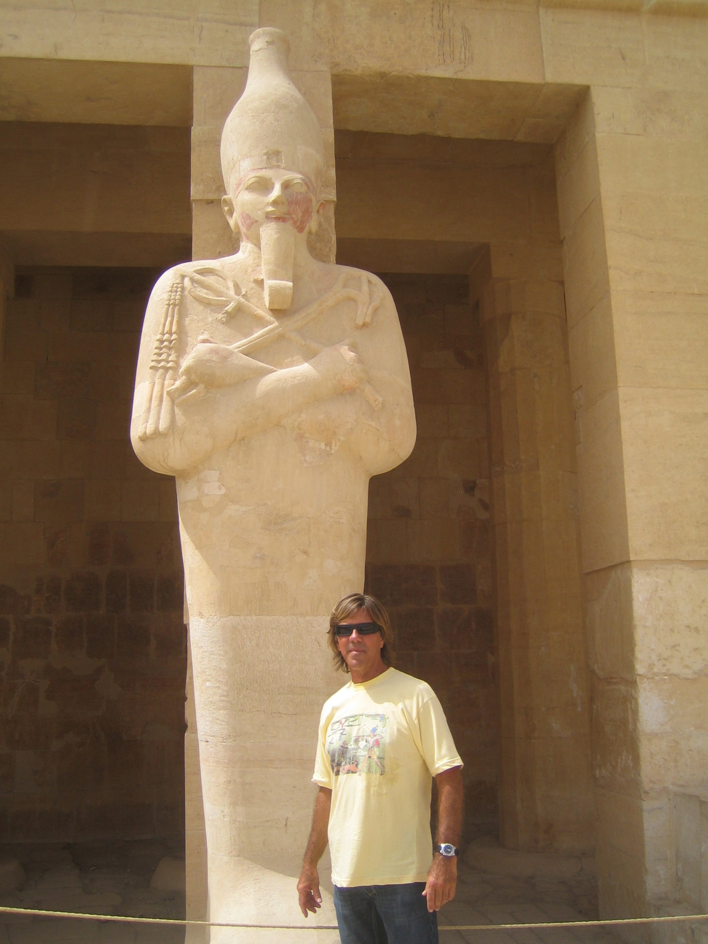 Russell at the Temple of Hatshepsut, Egypt