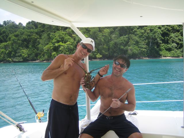 Rick & Brian's Lobster Catch Coiba, Panama