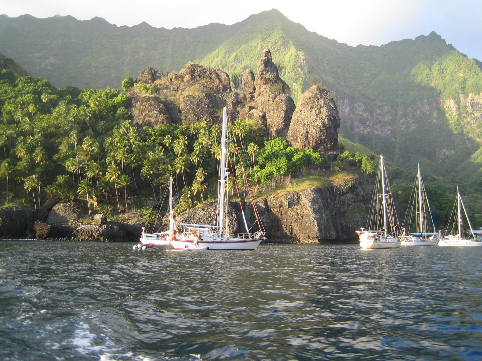 Anchorage at Fatu Hiva, Bay of Virgins