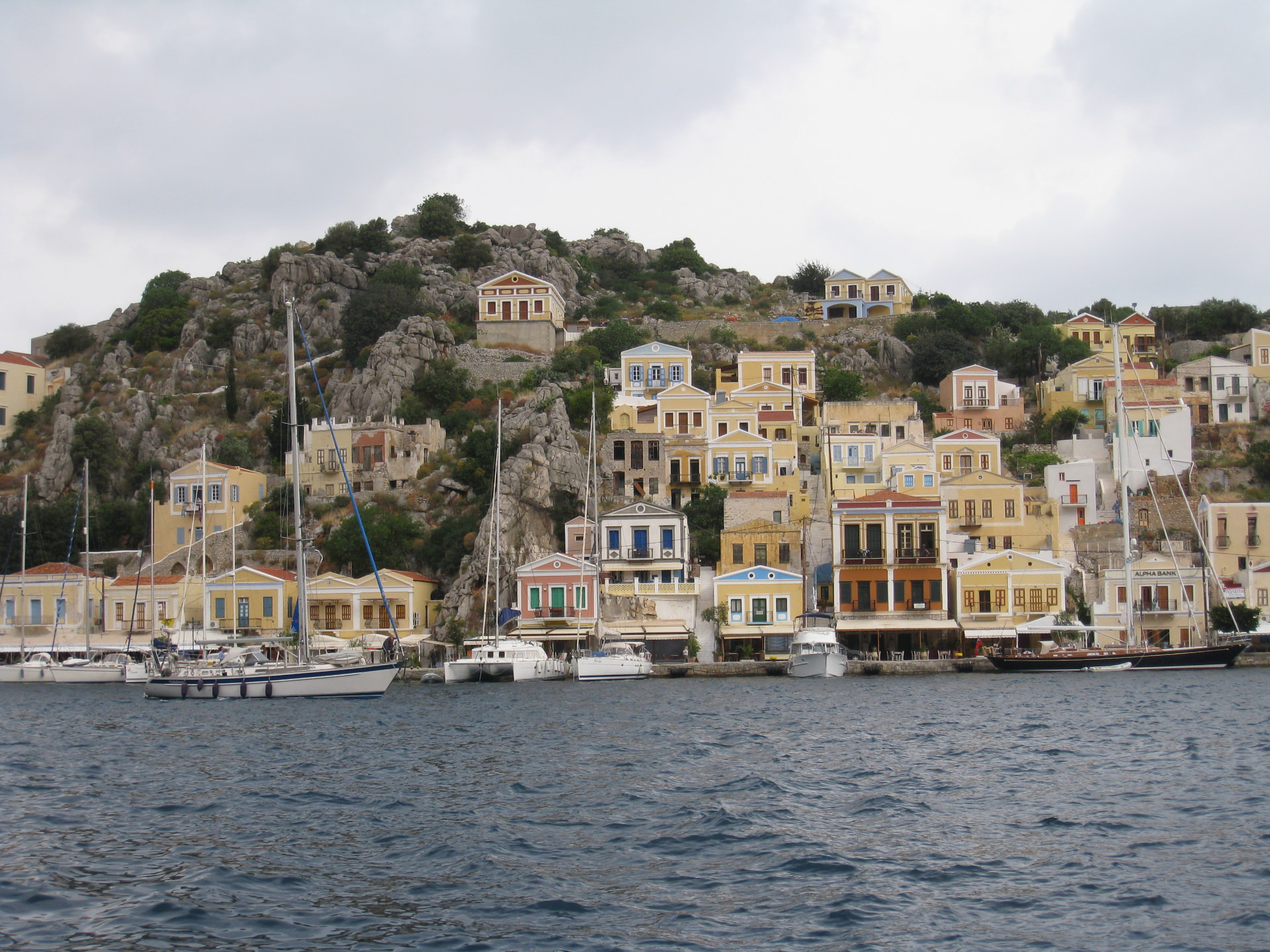 The beautiful harbor of Symi