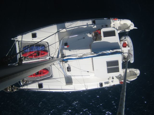 Free Spirit from top of mast