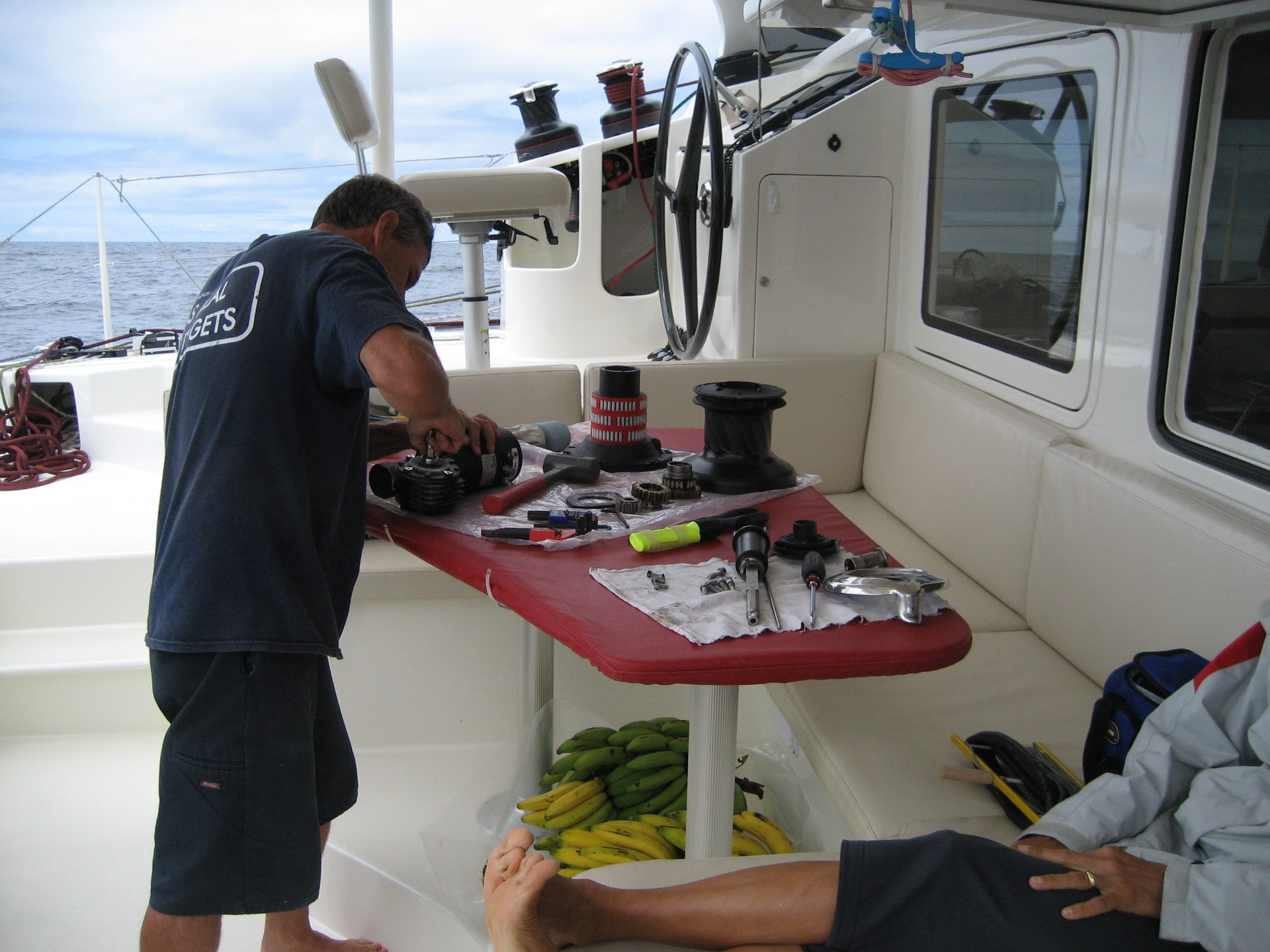 James our full-time boat maintenance crew