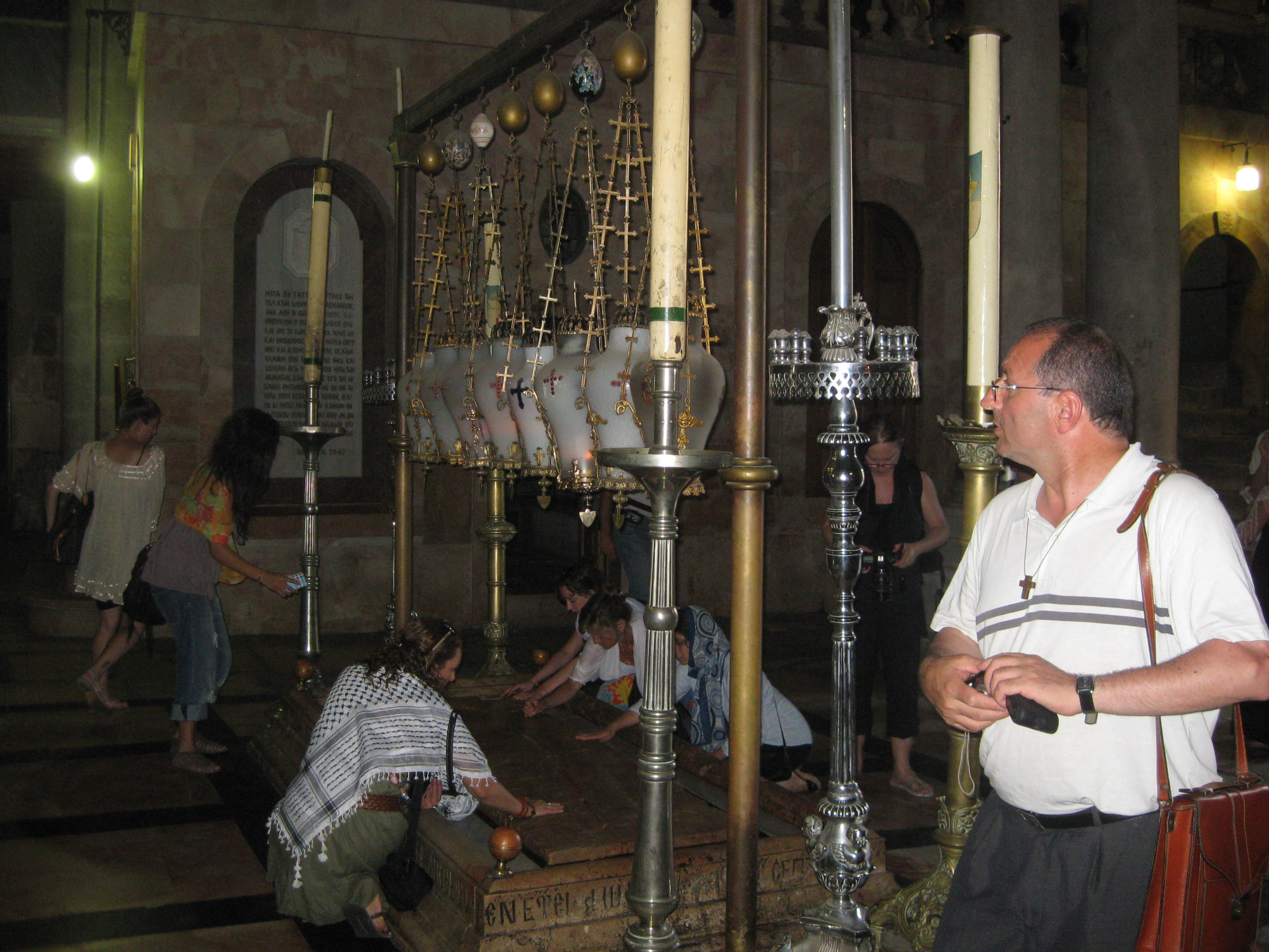 The Stone of Anointing, Church of the Holy Sepulchre, Jerusalem