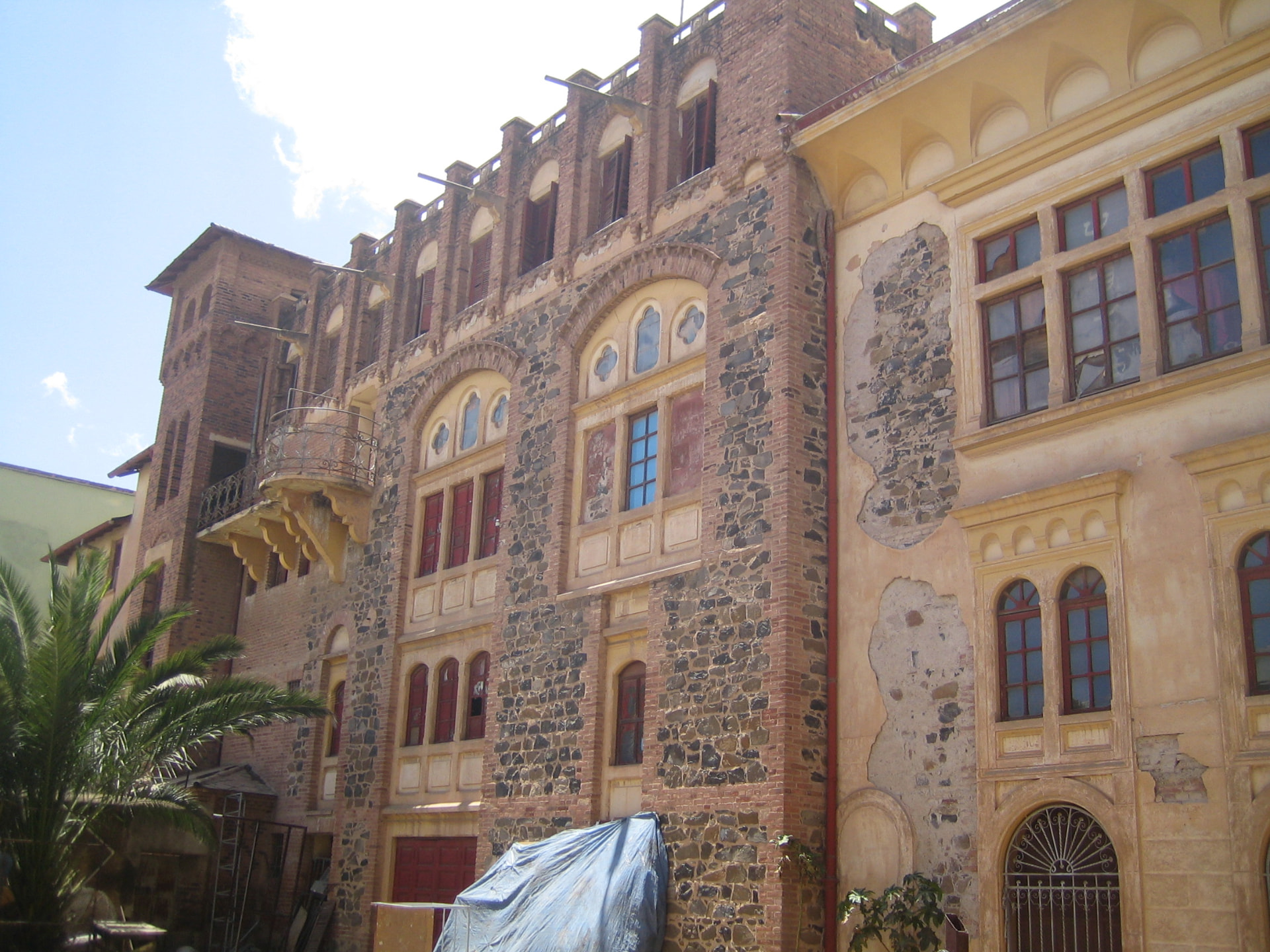 Our hotel in Asmara - actually quite nice place